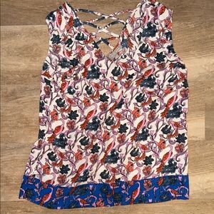 Daniel Rainn Multicolor Floral Blouse